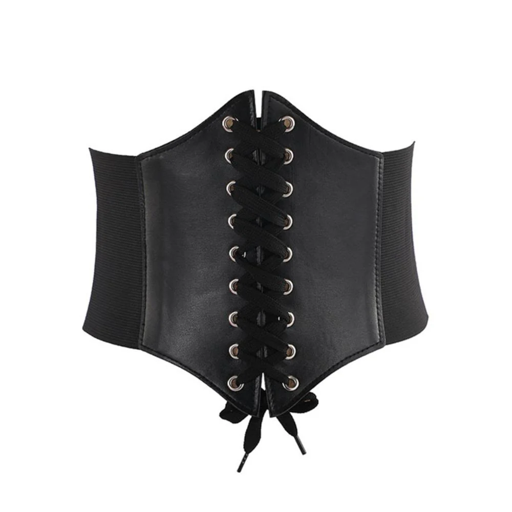 Elegante Vrouwen Cummerbund Korsetriem – Vetersluiting Tailleband voor een Stijlvolle Pasvorm