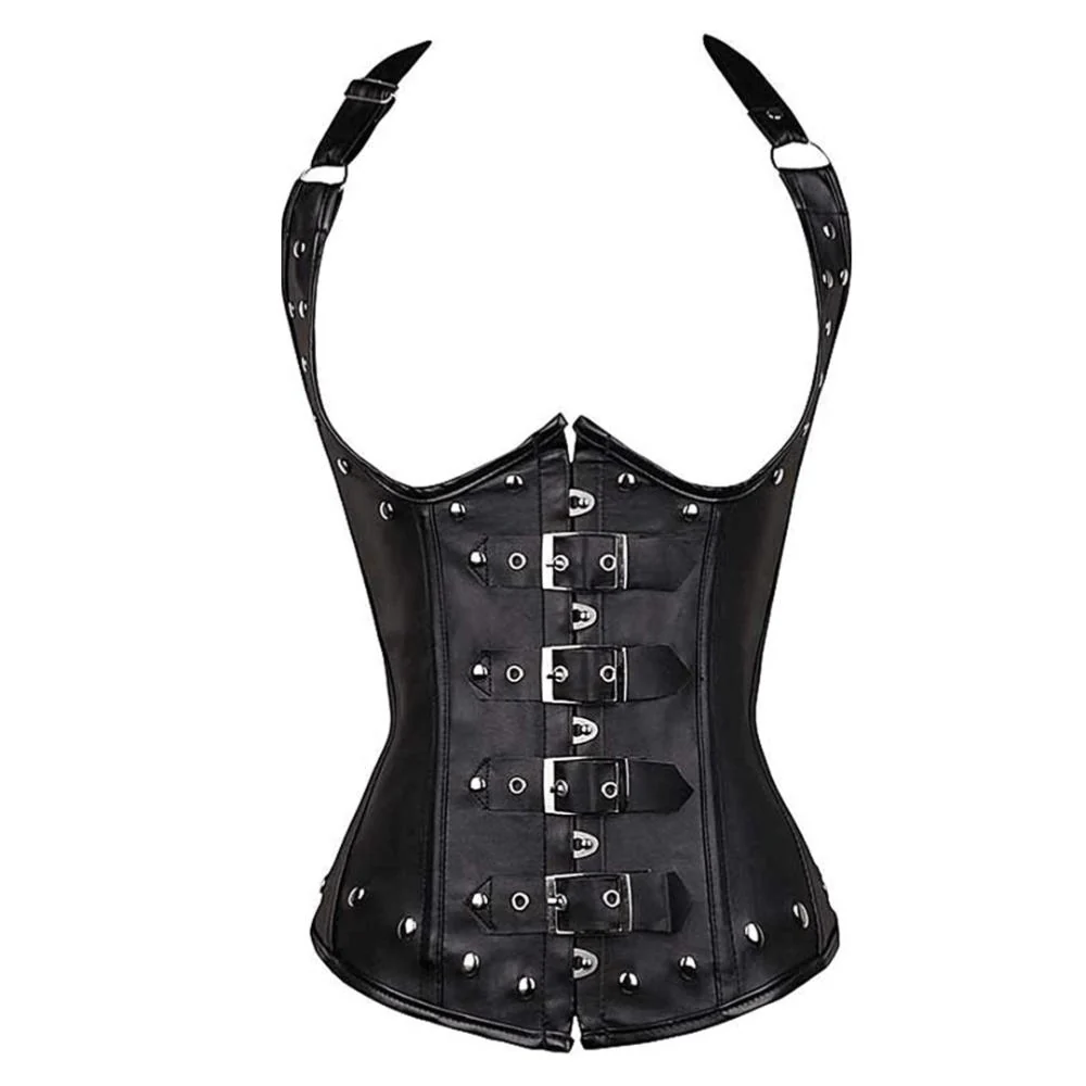 Gothic Steampunk Onderbust Korset Top – Stijlvolle Taille Trainer voor Vrouwen