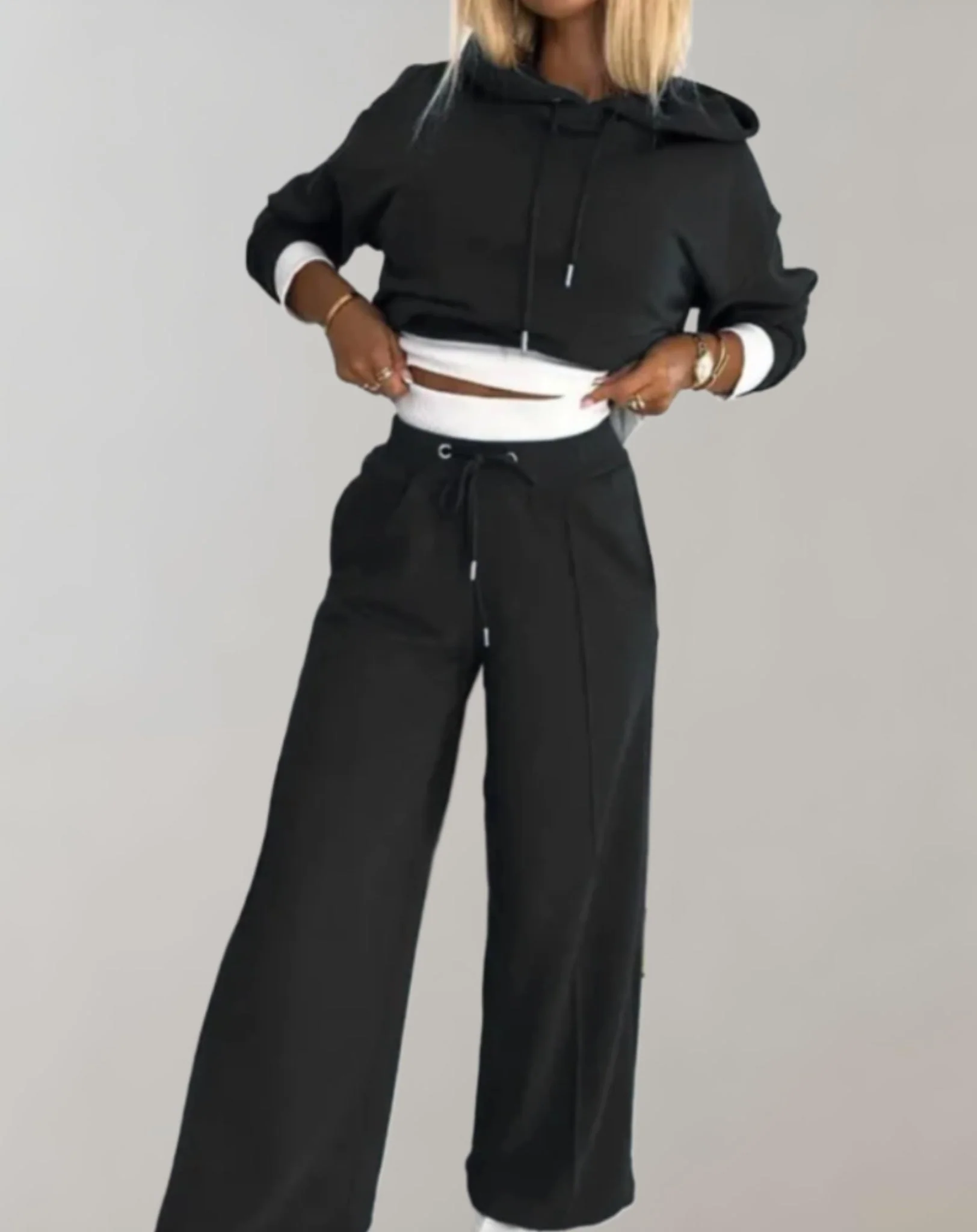 FitEssence Activewear-Set | Comfortabele hoodie en losse broek voor stijlvolle training