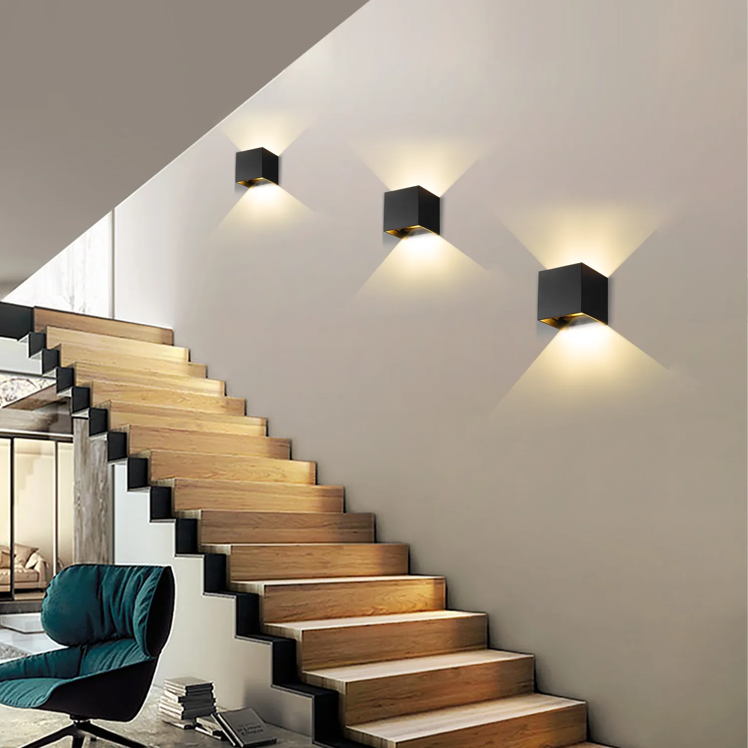 ZenGlow Luxe Wandlamp met Bewegingssensor voor Slimme Verlichting
