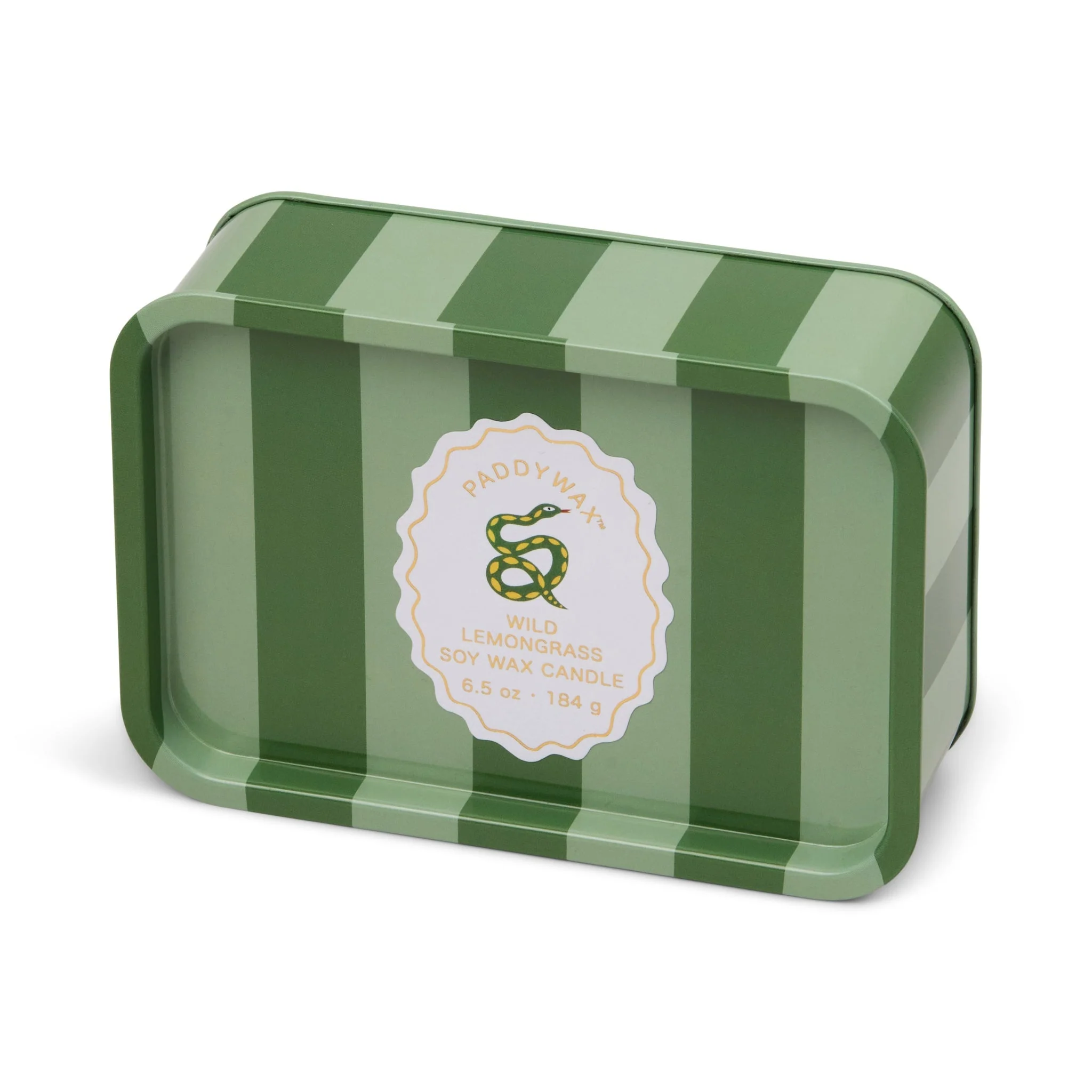 A Dopo Slangen Print Geurkaars in Blik | Wild Lemongrass Geurkaars | Paddywax