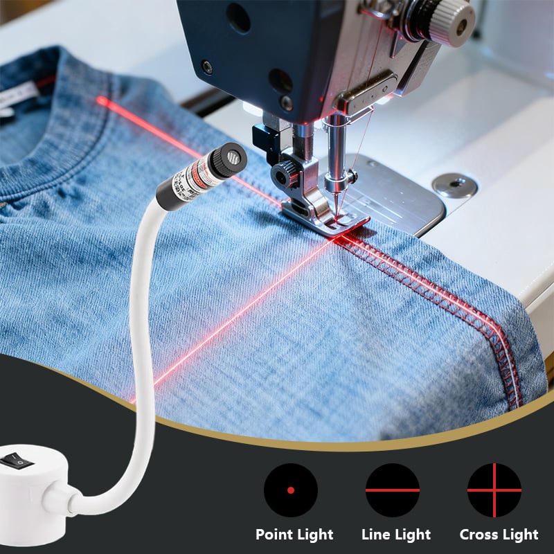 🔥NIEUWJAARSVERKOOP – Magnetische Positionerings-Quilt-Laserlicht voor Naaimachines