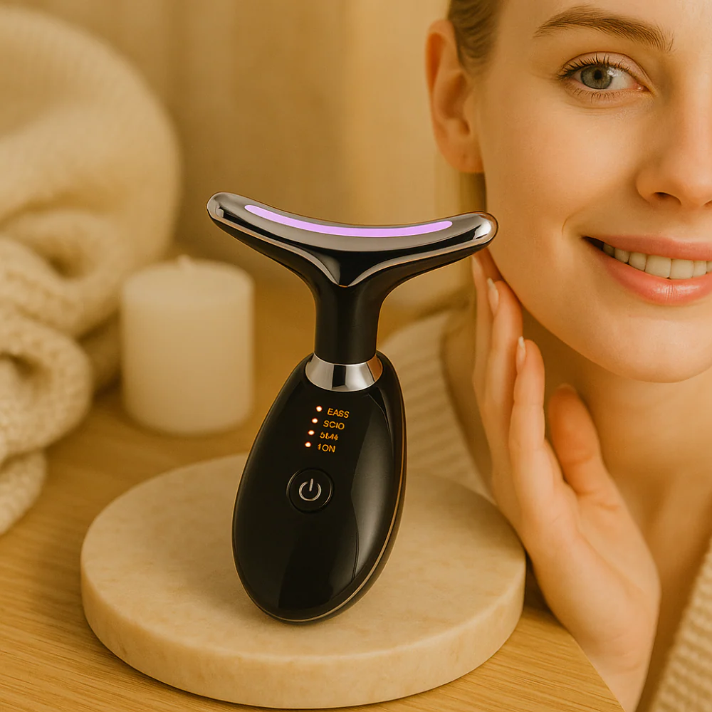LED Massageapparaat Tegen Rimpels – Gezicht en Hals