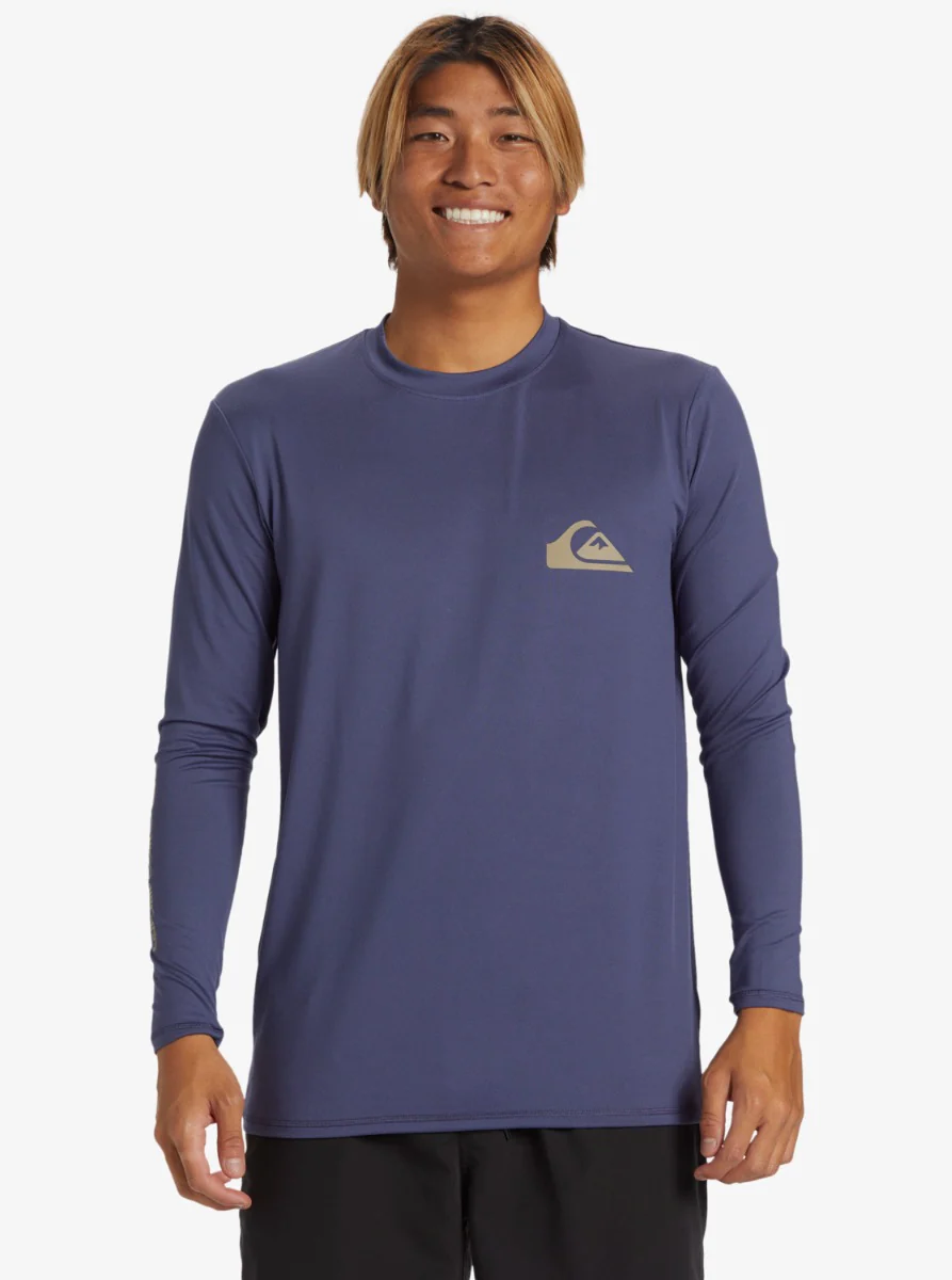 Quiksilver – UV-surf T-shirt voor heren – Everyday – Lange mouw – UPF50+ – Crown Blauw