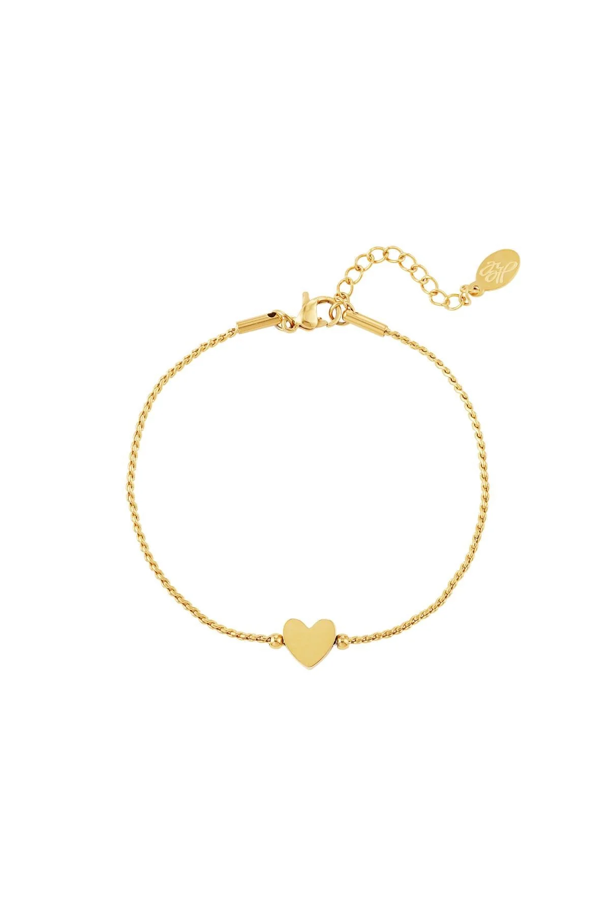 Armband hart | Goud | Stainless Steel
