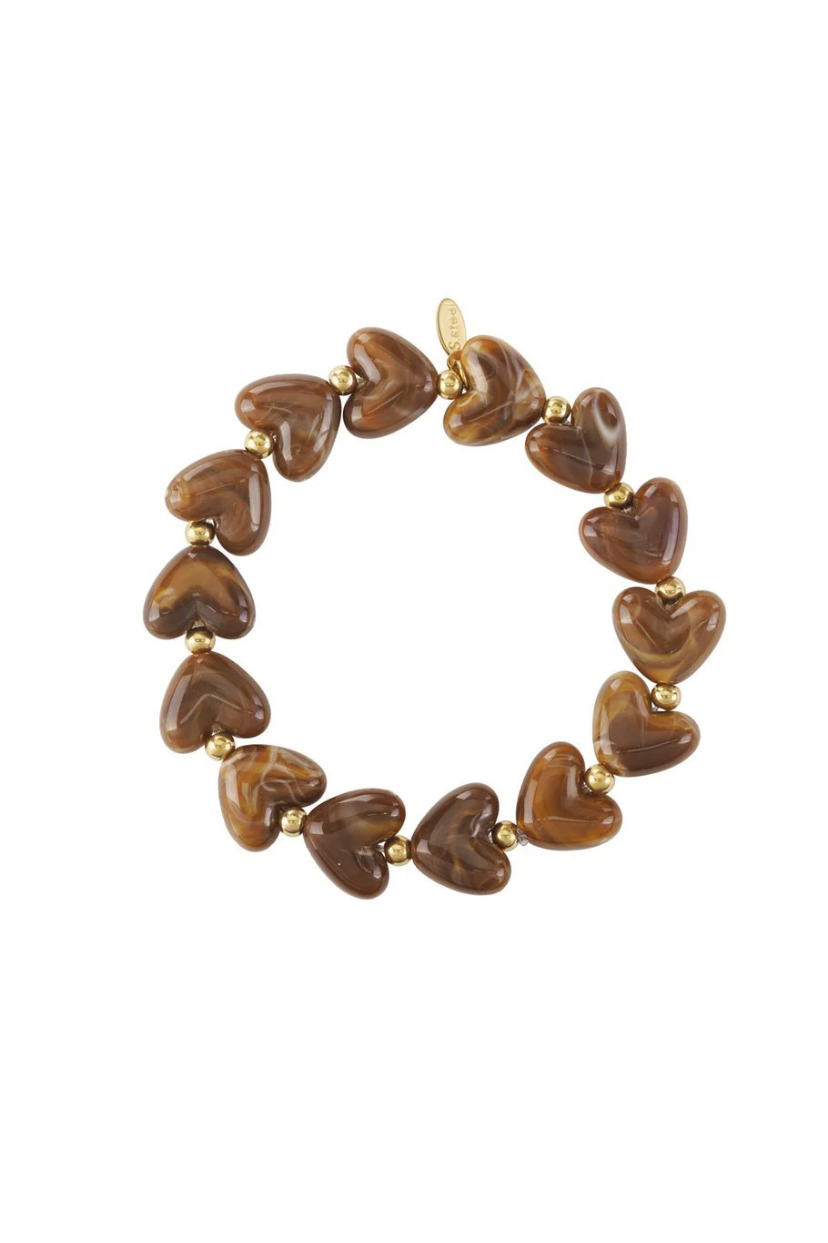 Armband Piece of my Heart | Donkerbruin