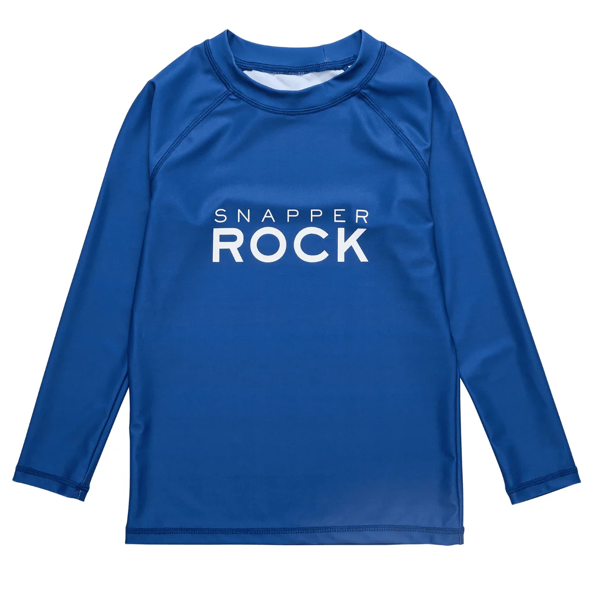 Snapper Rock – UV-rashtop voor kinderen – Lange mouw – UPF50+ – Denim Logo – Marineblauw