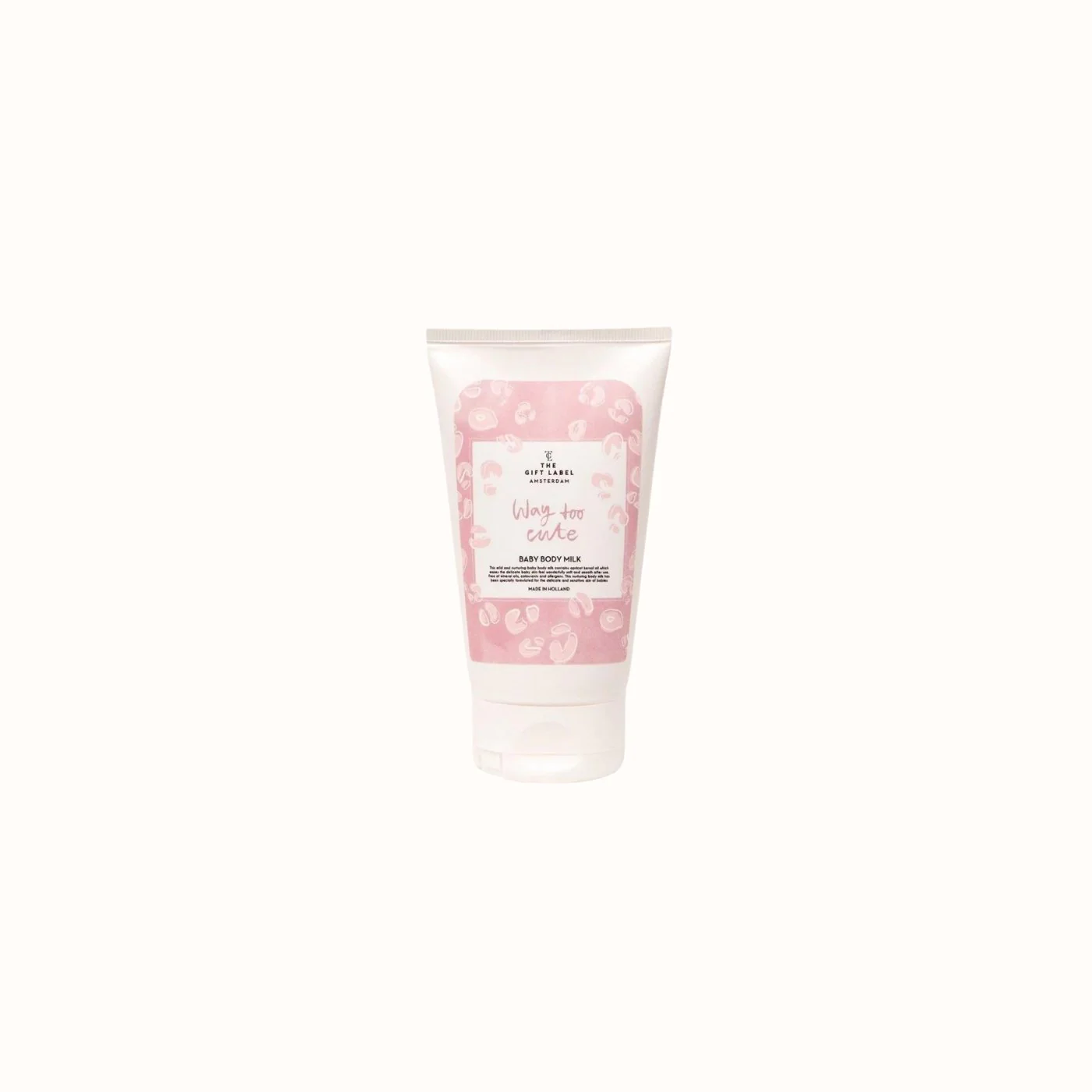 Baby body milk – way too cute