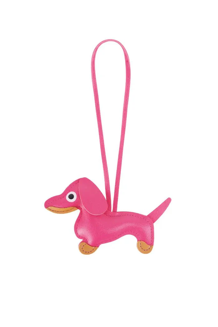 Bag Charm | Dog | Fuchsia