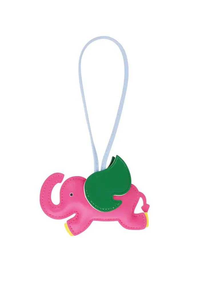 Bag Charm | Elephant | Fuchsia