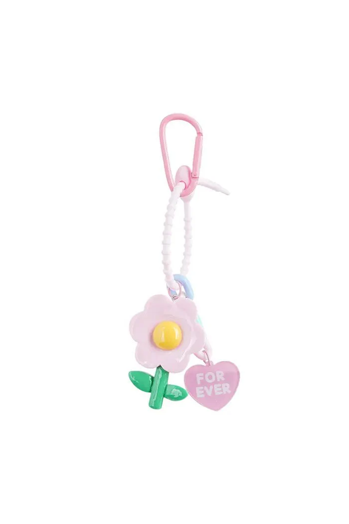 Bag Charm | Flower | Roze
