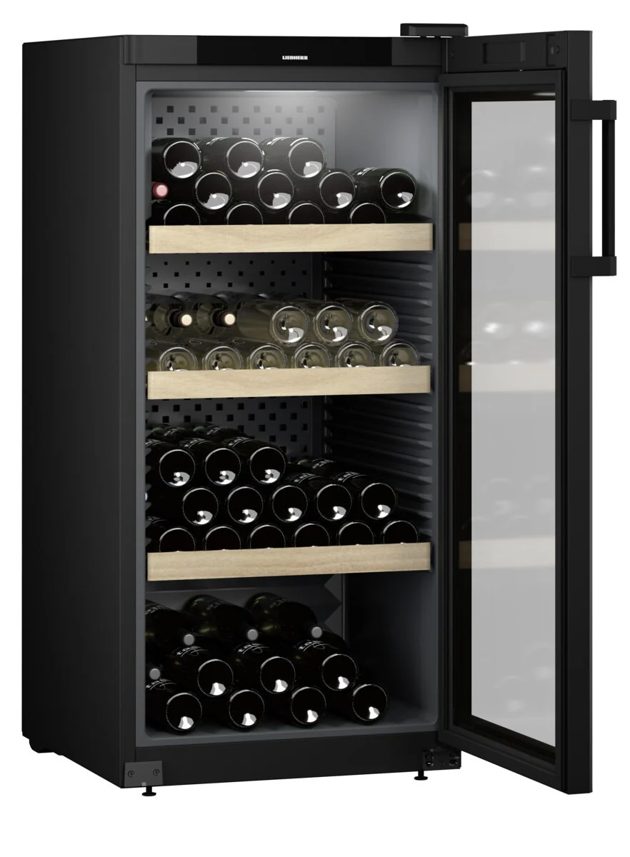 Liebherr WPbl 4201 Thermo-elektrische wijnkoeler Vrijstaand Zwart 141 fles(sen)