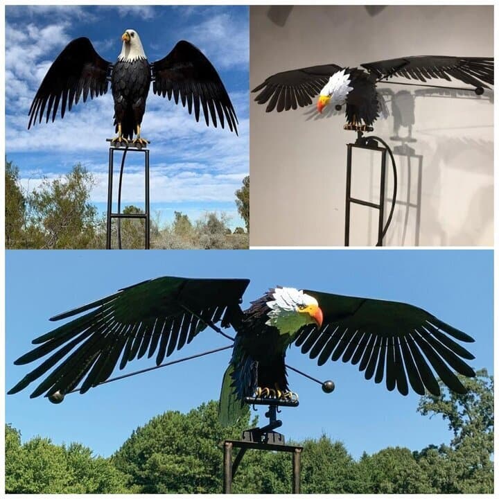 Metalen Vogel Windgenerator – Decoratieve Tuinornamenten