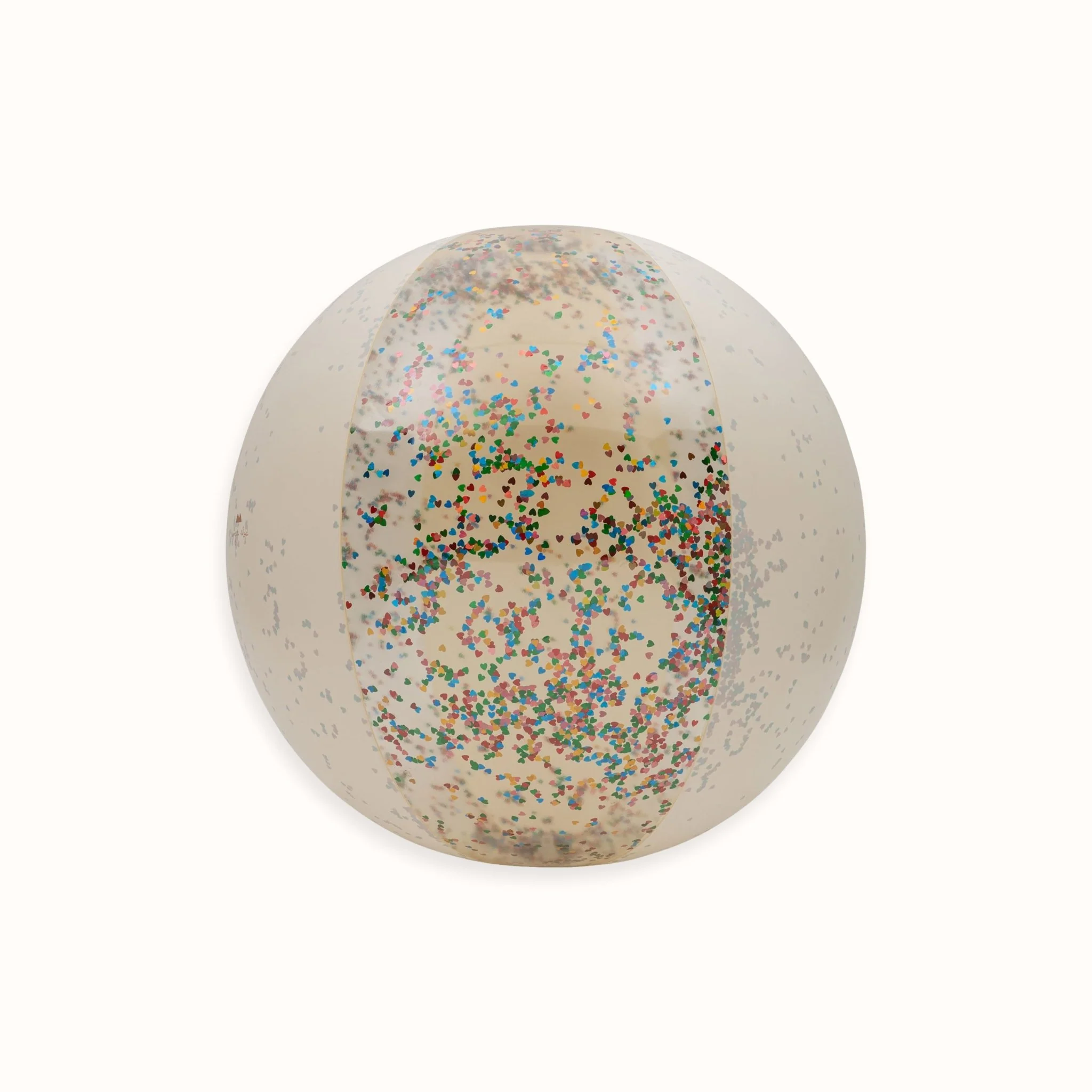 Beach ball large transparent cream | konges slojd