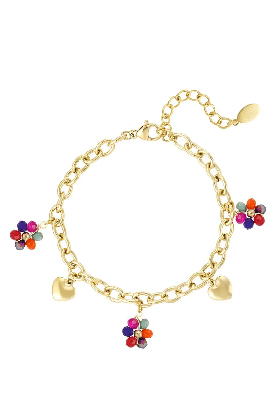 Bedelarmband | Hart-Bloem