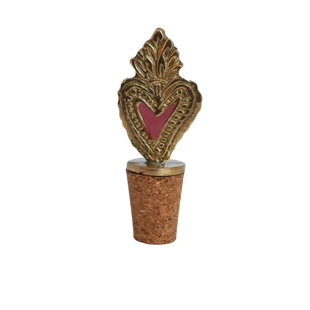 Bottle Stopper | Heart Fire Bottle Stopper | Heart Fire