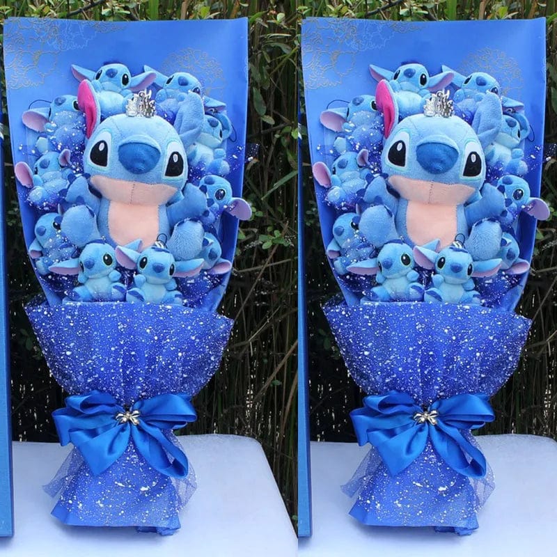 Bloemstuk Pluche Stitch en Vrienden – Betoverd Cadeau