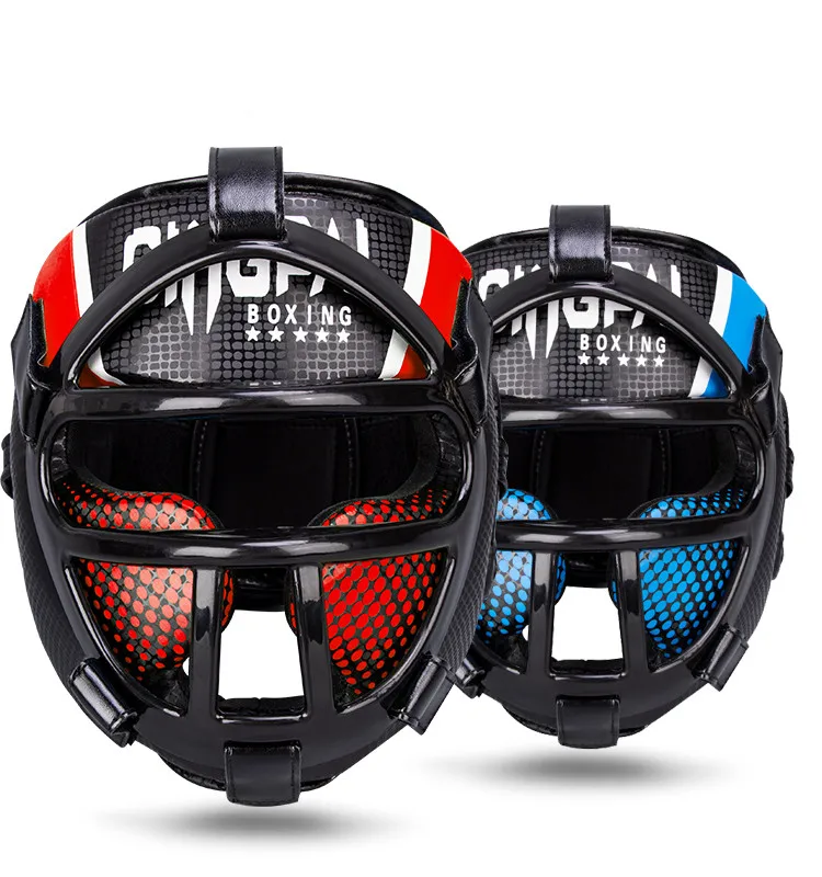 Premium Hoofdbeschermer met Gezichtsbeschermmasker – FightGuard