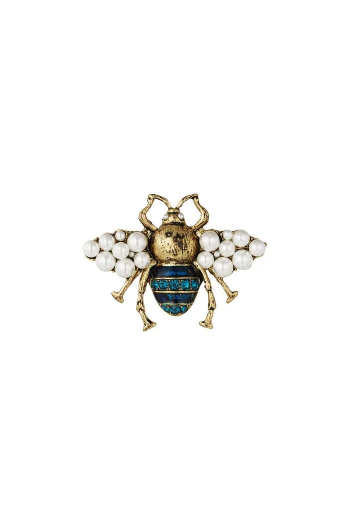 Broche| Bij | Blauw
