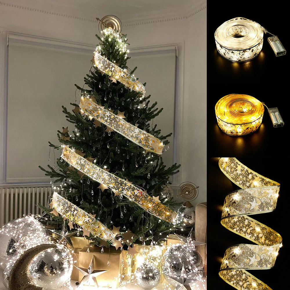 Decoratief Band met Kleurrijke LED-Verlichting – 5cm Brede Stoffen Lichtband