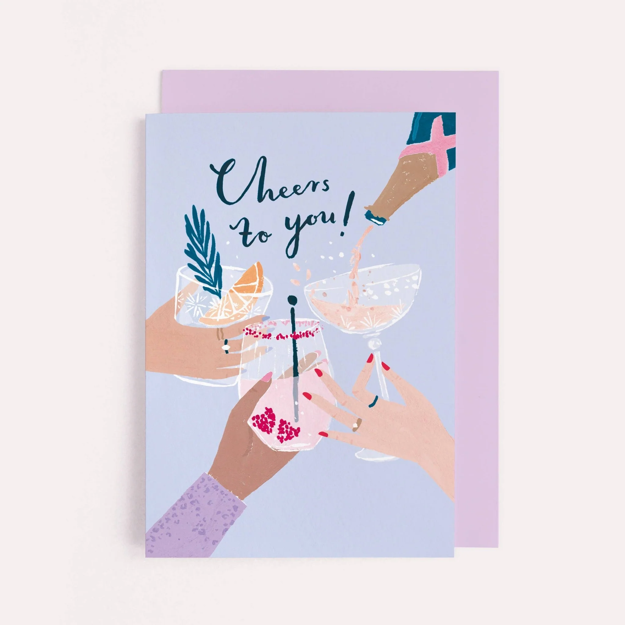 Cheers to You-kaart | Cocktail-verjaardagskaarten | Congrats Card