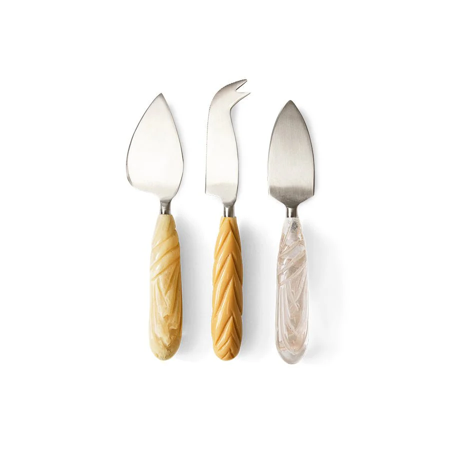 Cheese Knives set van 3 | Cream | HKliving