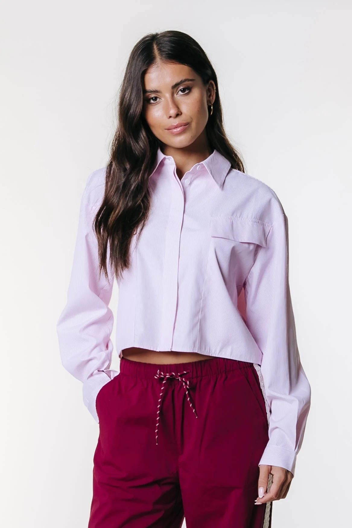 Colourful Rebel | Gestreepte cropped blouse