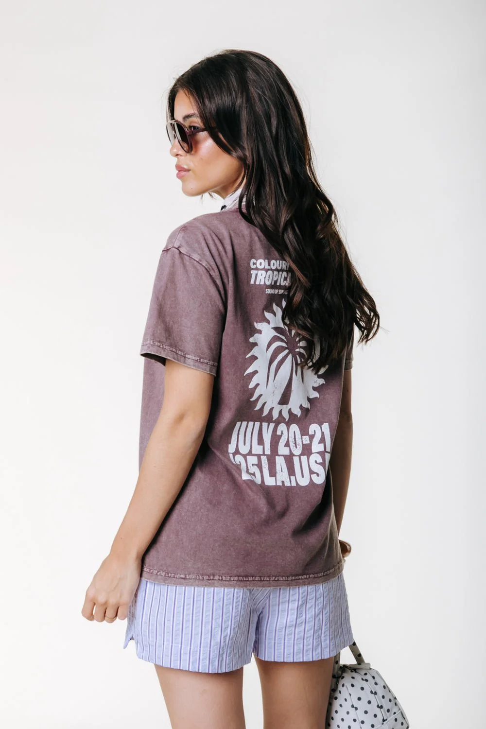 Colourful Rebel | T-Shirt | Brown | Palmtree