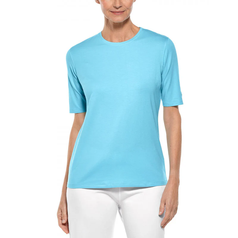 Coolibar – UV Shirt voor dames – Morada Everyday – IJsblauw