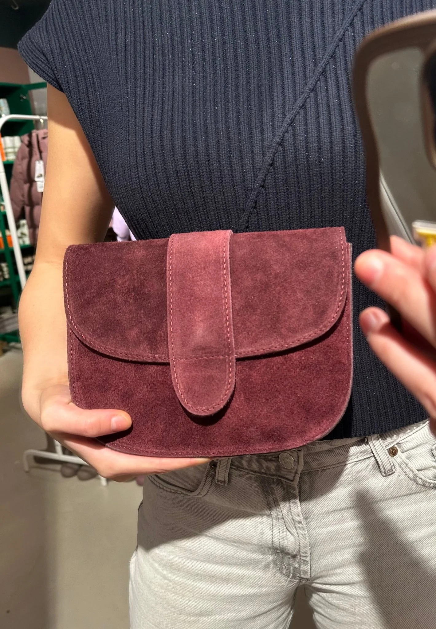 Crossbody Tas | Chique Suede | Burgundy