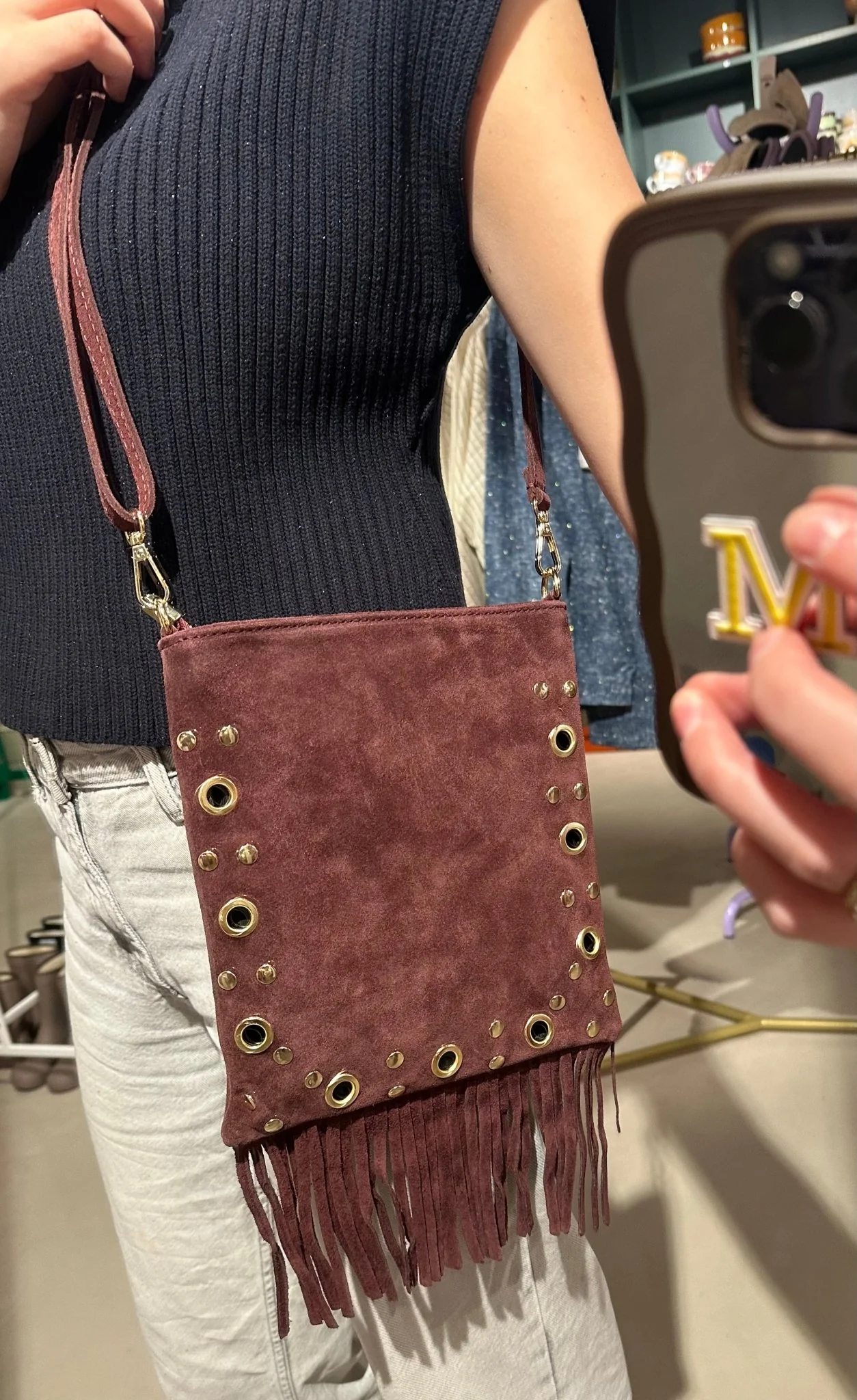 Crossbody Tas | Fran it out | Burgundy