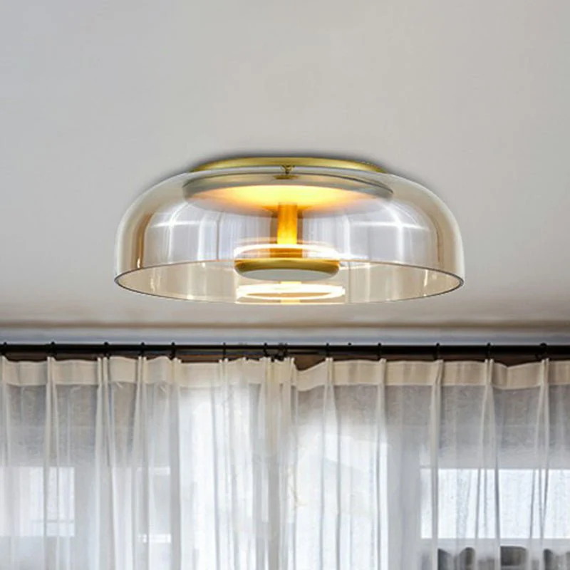 CrystalShine LED Plafondlamp | Modern Glazen Ontwerp