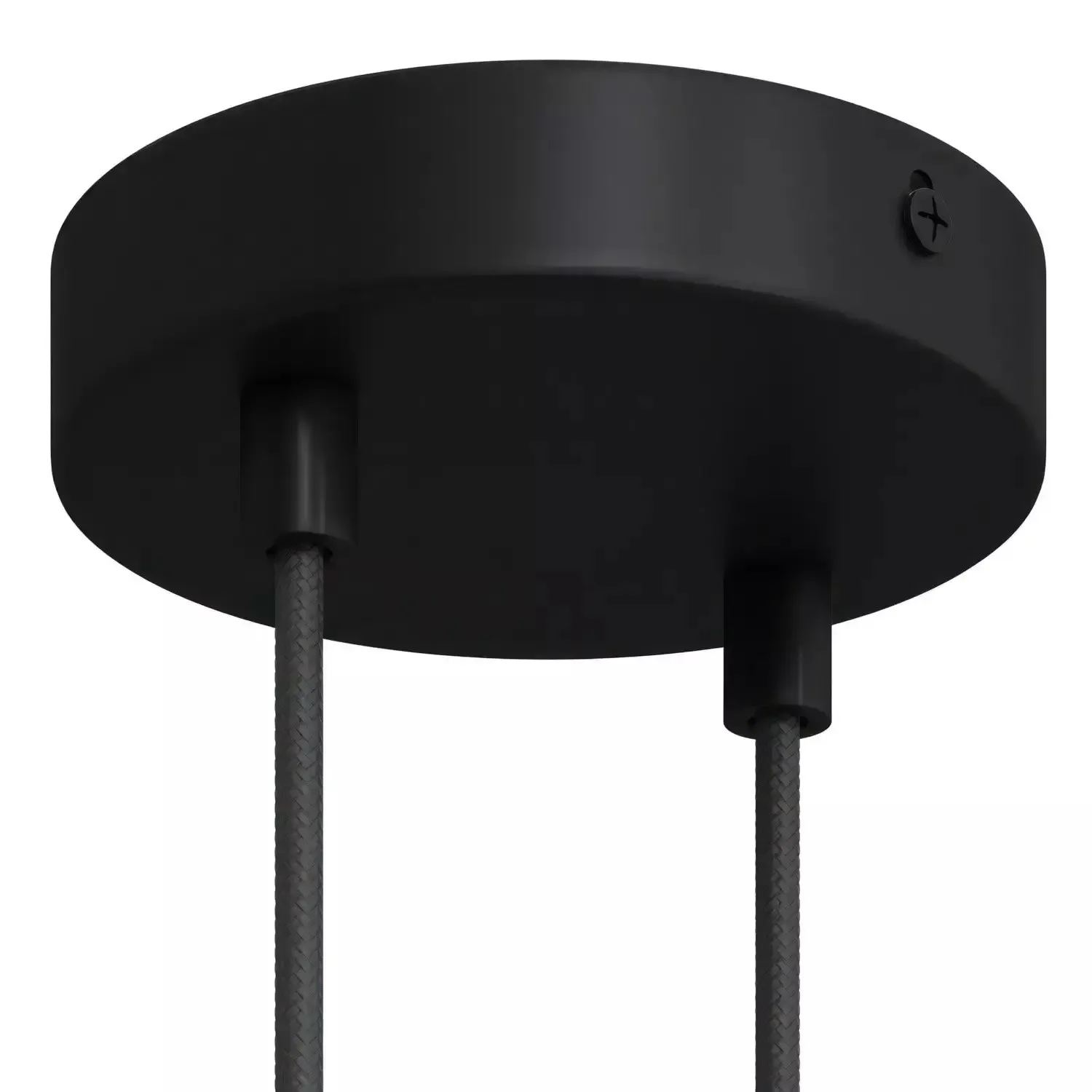 Rozetten voor 2 Lampen Cilinder Ø12 Zwart