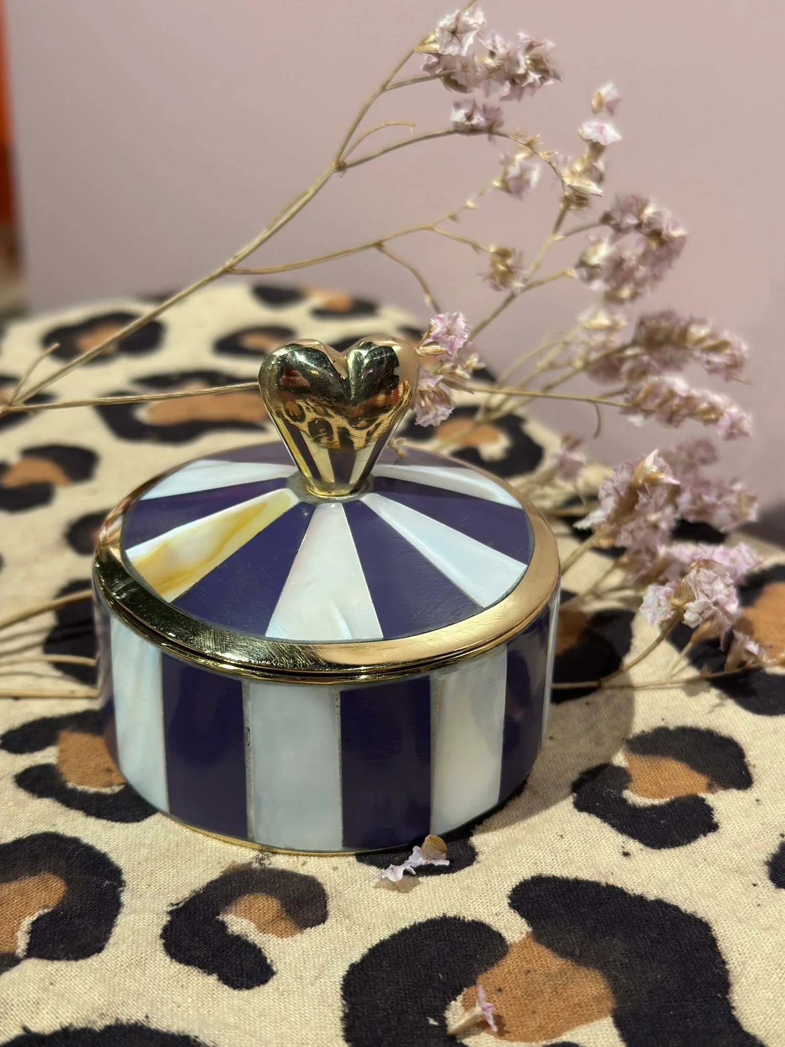 Deans the Label | Treasure box purple stripes | Heart Deans the Label | Treasure box purple stripes | Heart