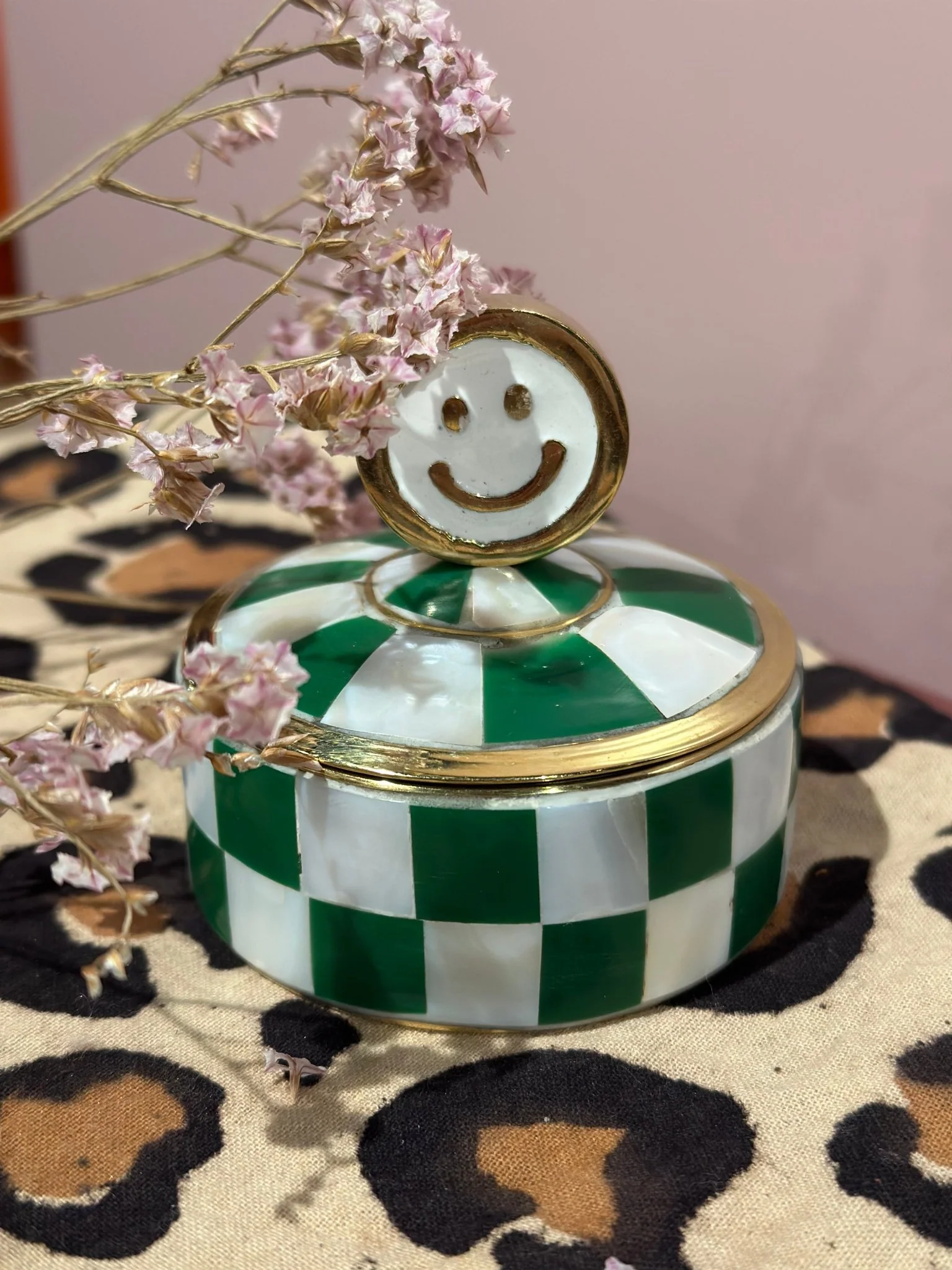 Deans the Label | Treasure box smiley dark green Deans the Label | Treasure box smiley dark green