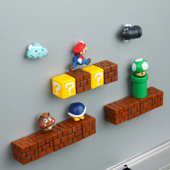 MarioMagnet – Vrolijke Koelkastmagneten voor Fans van Super Mario – Keukendecoratie