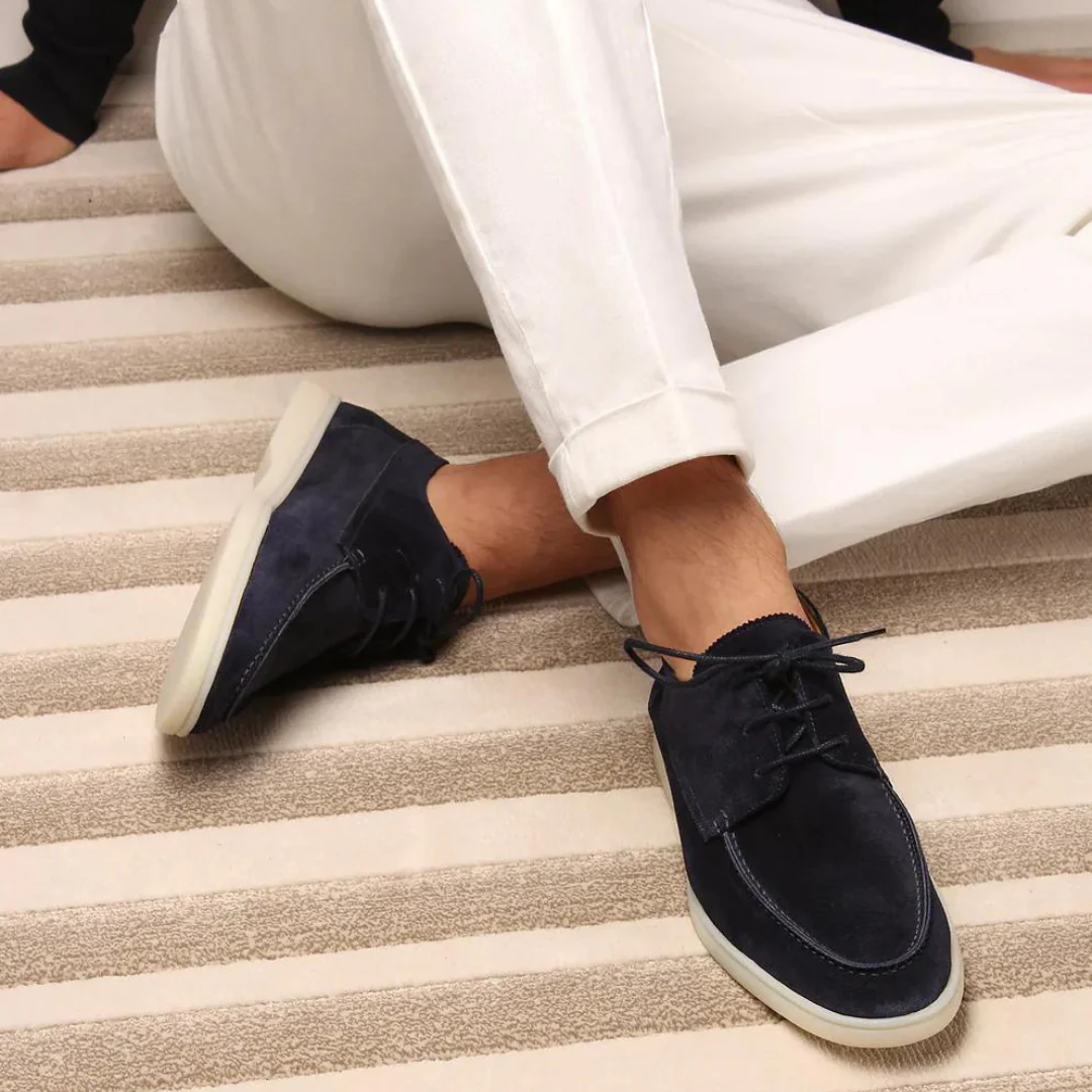 Heren Leren Loafers met Veters – Luxueus en Herfstachtig 2025 – Diederik