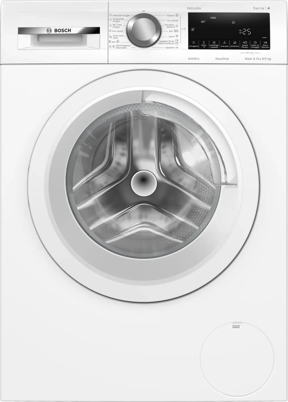 Bosch Serie 4 WNA144V9NL Was-droogcombinatie Vrijstaand Voorlader Wit
