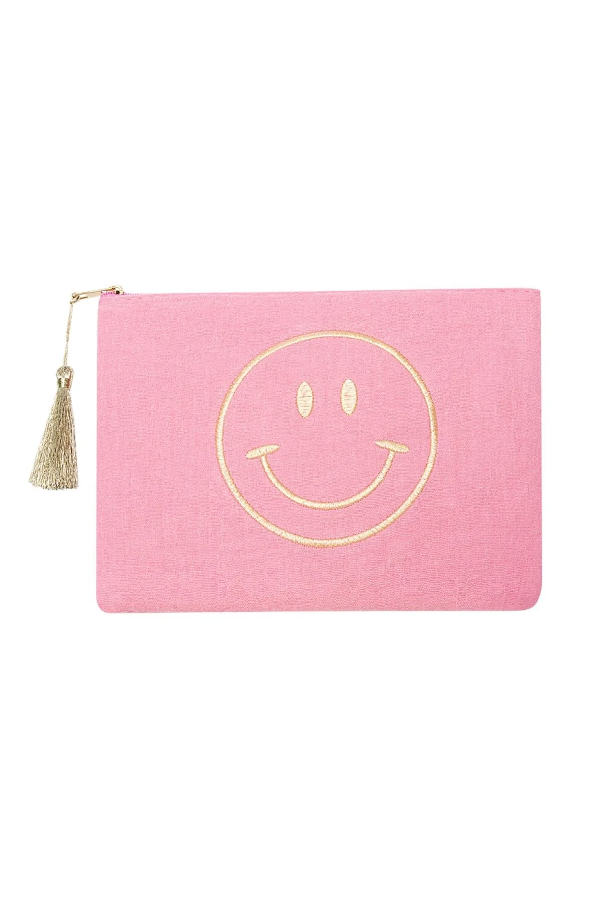 Etui Smiley | Roze | Katoen Etui Smiley | Roze | Katoen