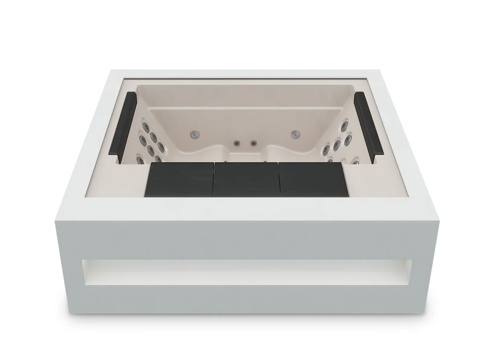 Home Spa-Alba-White Solid Surface