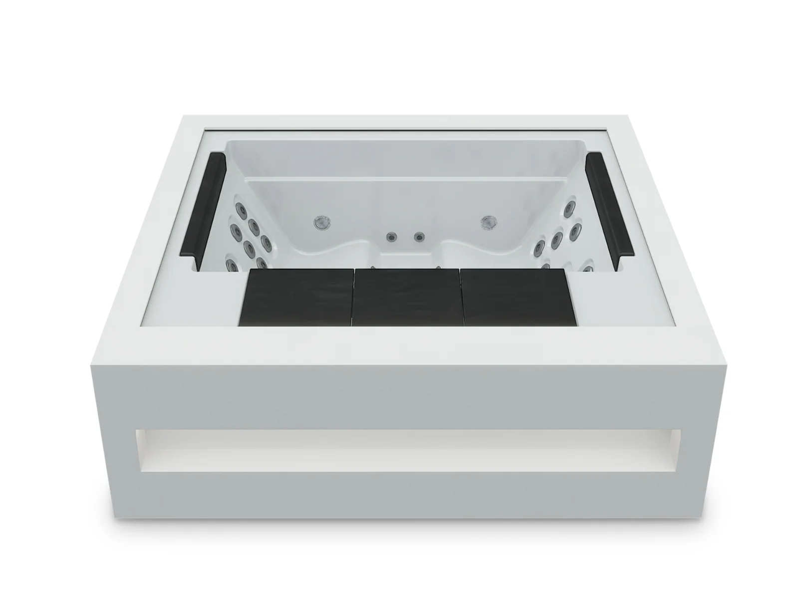 Home Spa-Pearl Shadow-White Solid Surface