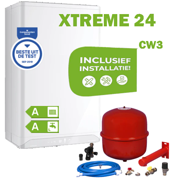 INTERGAS XTREME24 (CW3) volledig geinstalleerd