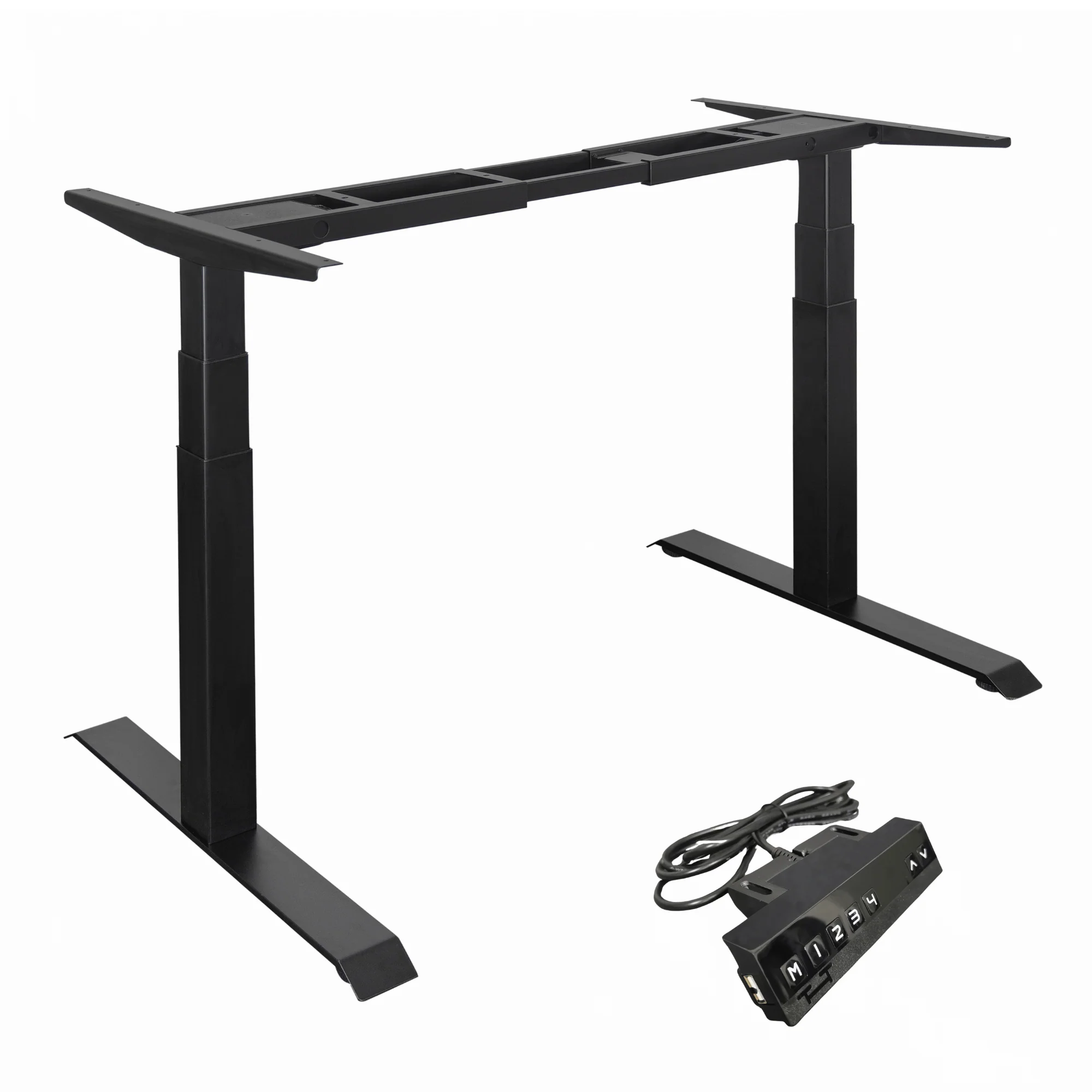 Elektrisch verstelbaar zit-sta bureau frame 200 x 80 cm – Zwart