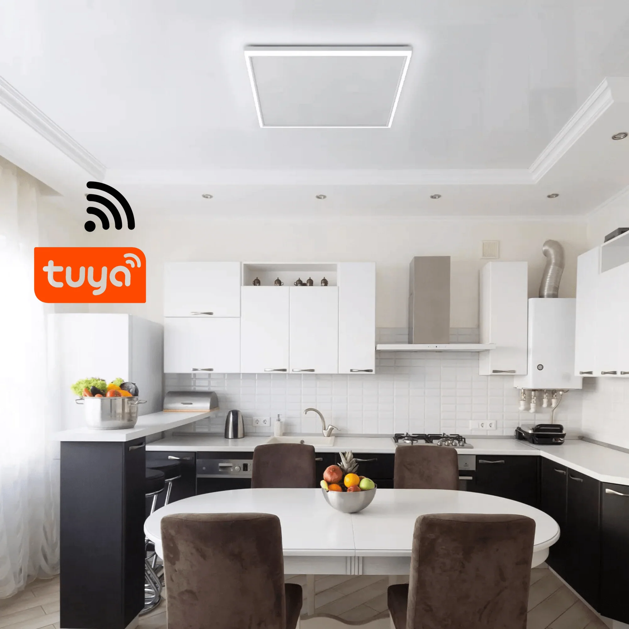 Infrarood paneel Monza WIFI met LED verlichting – 400 Watt – 63 x 65 cm (FSK) Infrarood paneel Monza WIFI met LED verlichting – 400 Watt – 63 x 65 cm (FSK)