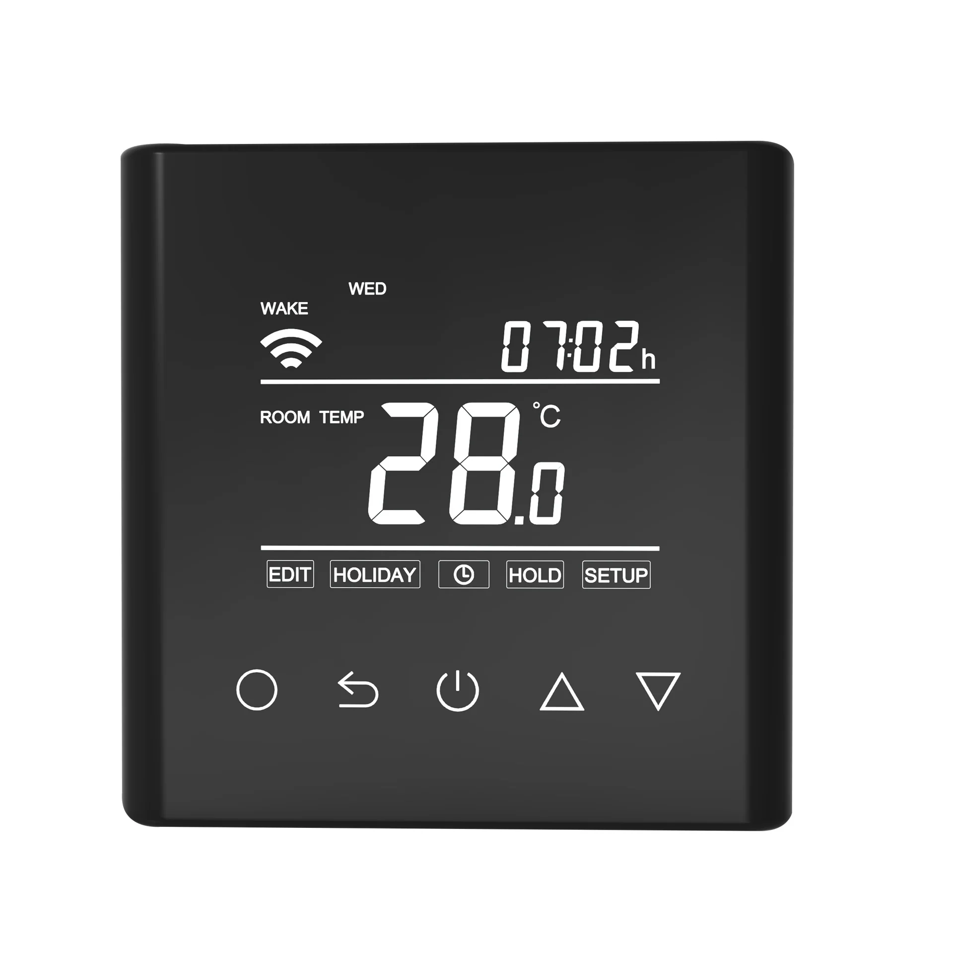 “Calypso-W” Digitale wifi thermostaat – Zwart