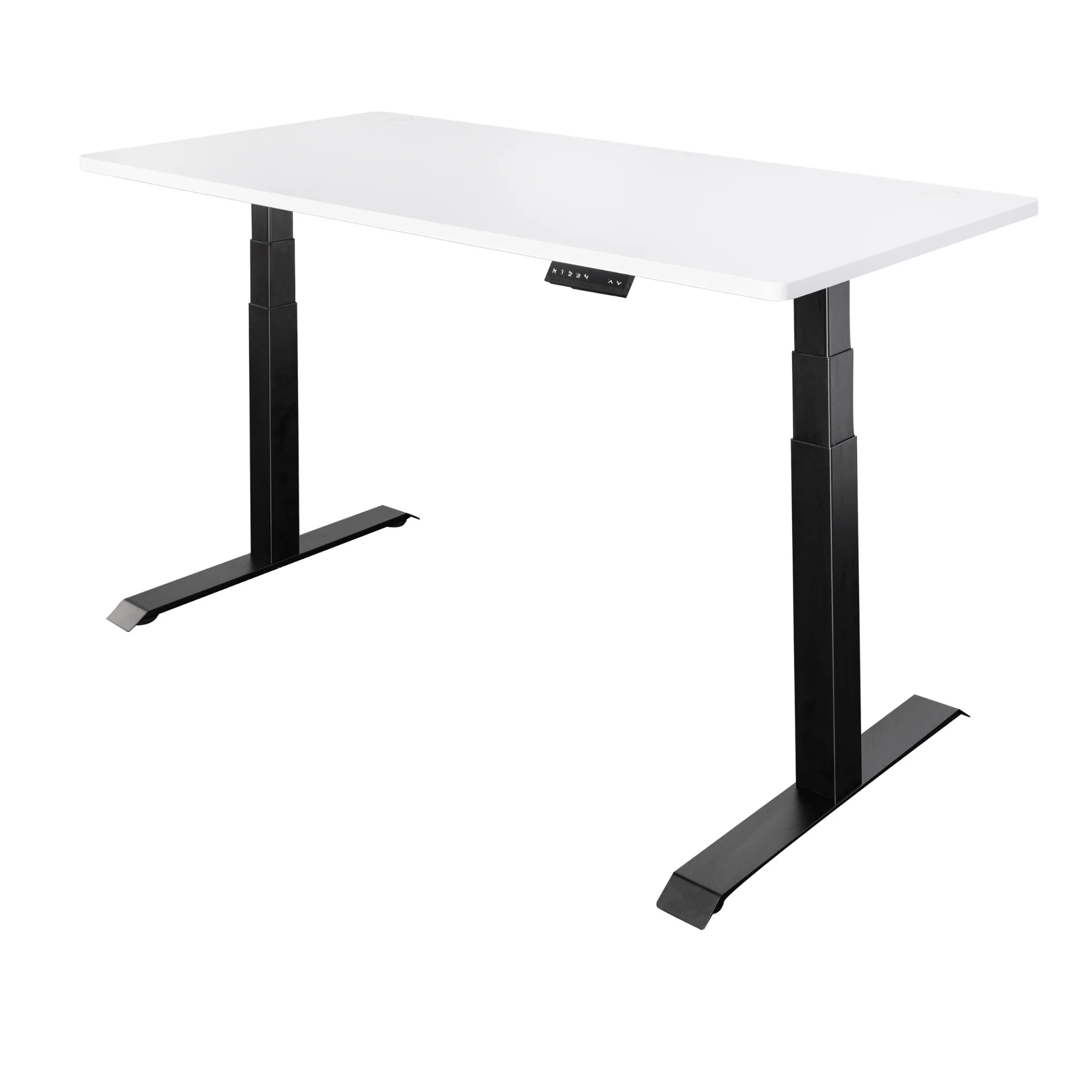 Elektrisch verstelbaar zit-sta bureau inclusief blad naar keuze (160×80) – Zwart frame