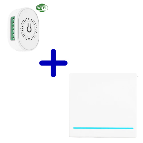 RF Smart Home combi wifi – Enkele schakelaar met draadloze Wifi switch