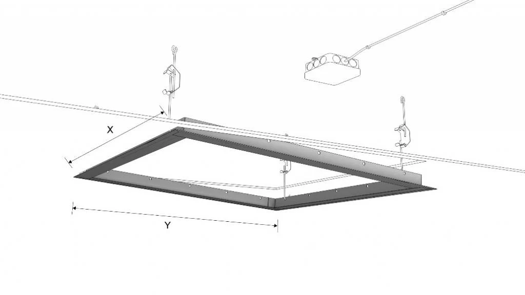 Aluminium frame voor het inbouwen van  Ecosun panelen