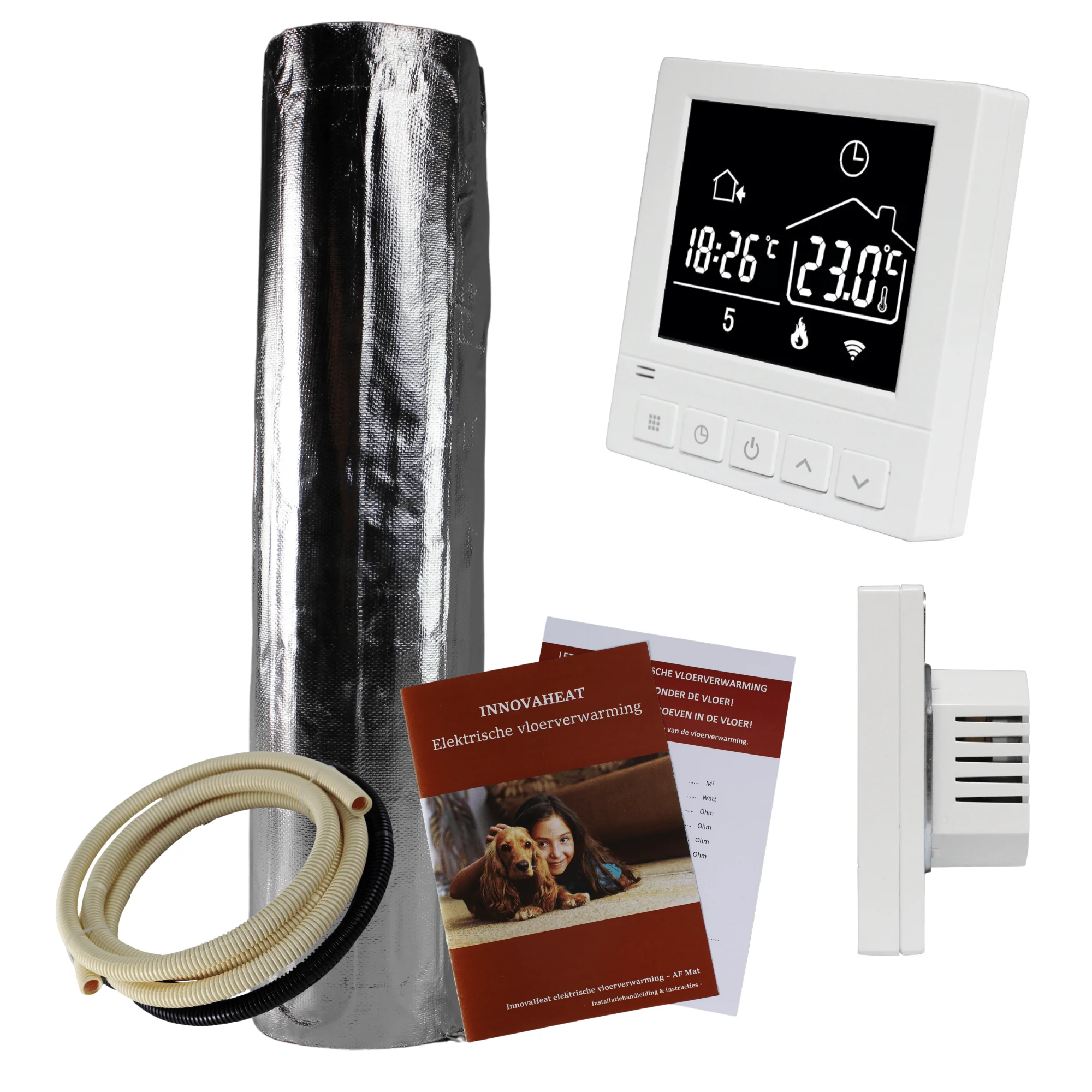 AF-Mat vloerverwarming 150 Watt/m² op mat 3,5 m² | 525 watt AF-Mat vloerverwarming 150 Watt/m² op mat 3,5 m² | 525 watt