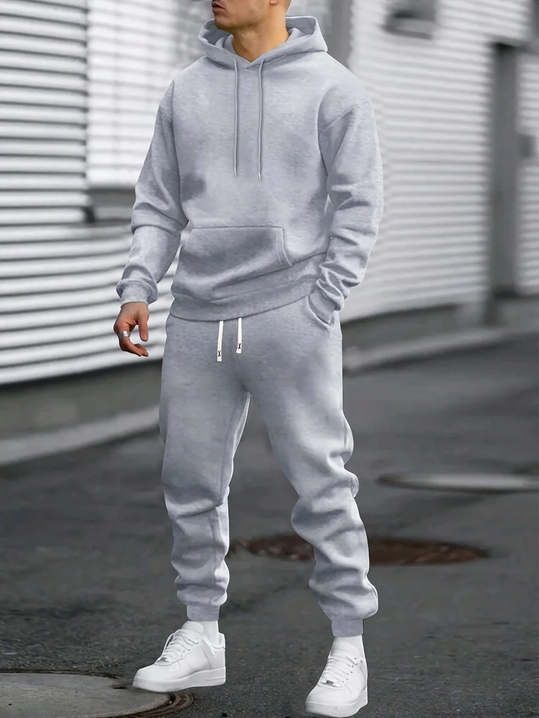 Heren Sportset | Hoodie & Joggingbroek | Comfortabel & Ademend | Lente & Herfst